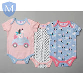 Girls 3 Pack Bodysuits - Dogs (T20164) (Baby Bodysuits) Mansuri